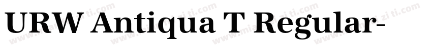 URW Antiqua T Regular字体转换